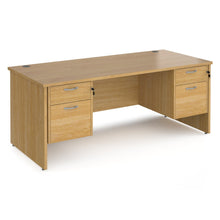 Load image into Gallery viewer, Maestro 25 panel end leg 800mm desk with 2x two drawer pedestals