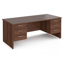 Load image into Gallery viewer, Maestro 25 panel end leg 800mm desk with 2x three drawer pedestals