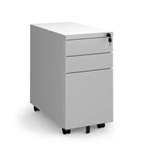 Load image into Gallery viewer, Steel 3 drawer mobile pedestal