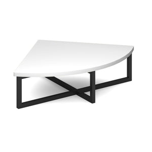 Nera corner unit table 700mm x 700mm with black frame