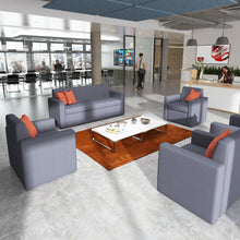Load image into Gallery viewer, Oslo square back reception 1 seater sofa