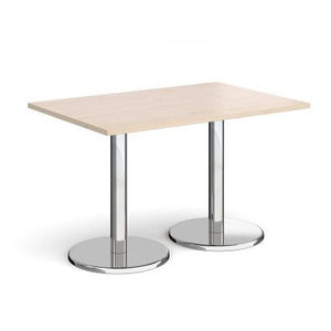 Pisa rectangular dining table with round bases Tables