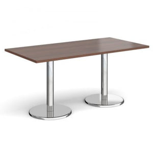 Pisa rectangular dining table with round bases Tables