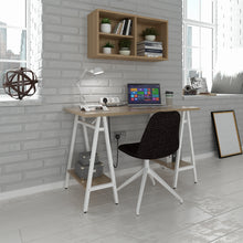 Load image into Gallery viewer, Suzi fully upholstered chair with white pyramid base