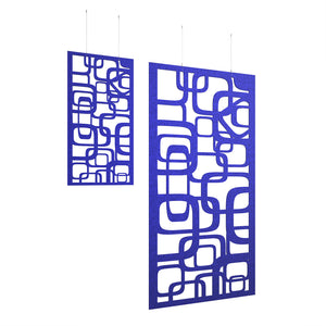 Piano Chords acoustic patterned hanging screens with hanging wires and hooks - Bygone