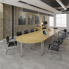 Load image into Gallery viewer, Radial end meeting table with 6 radial legs