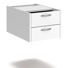 Load image into Gallery viewer, Maestro 25 - Shallow 2 Drawer Fixed Pedestal for 600mm Deep Desks.