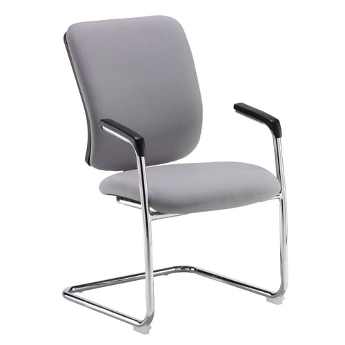 Senza visitors chair with chrome cantilever frame