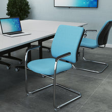 Load image into Gallery viewer, Senza visitors chair with chrome cantilever frame