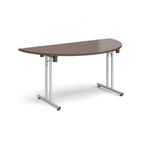 Load image into Gallery viewer, Semi circular folding leg table with straight feet