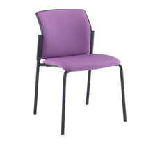 Load image into Gallery viewer, Santana 4 leg stacking chair fully upholstered Seating