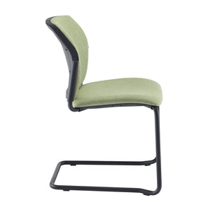Santana cantilever chair with fabric seat and back - No Arms
