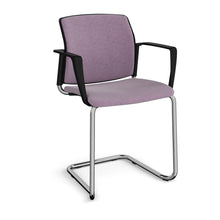 Load image into Gallery viewer, Santana cantilever chair with fabric seat and back - Fixed Arms