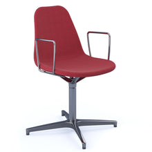 Load image into Gallery viewer, Suzi fully upholstered chair with 4 star aluminium swivel base