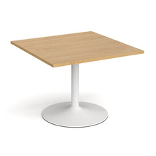 Load image into Gallery viewer, Trumpet base square extension table 1000mm x 1000mm