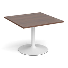 Load image into Gallery viewer, Trumpet base square extension table 1000mm x 1000mm