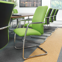 Load image into Gallery viewer, Tuba cantilever frame conference chair - Chrome Frame